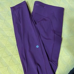 Maroon lulu lemon leggings